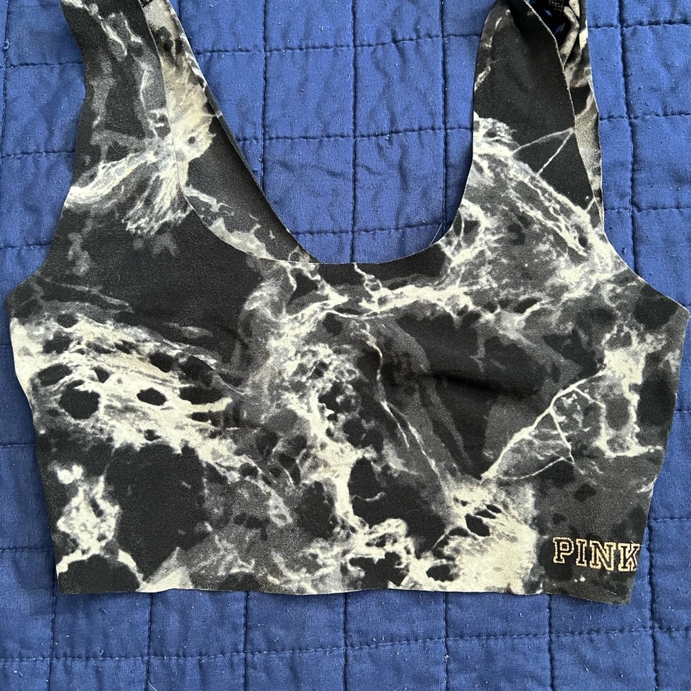 Victoria's Secret PINK Gray and Black Bralette